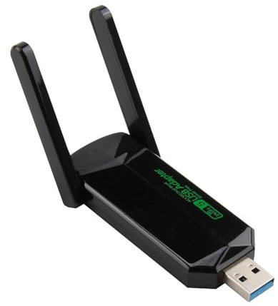 1300Mbps USB Wifi Adapter Dongle Dual Band Easy to Use Fine for PC 2.4GHz/5GHz for Low-Latency Gaming & Streaming for PC/Desktop/Tablet/Laptop, Supports Windows 11/10/8/7/Vista/XP, Mac OS 10.9-10.15