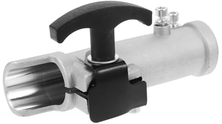 ORFOFE Aluminum Shaft Connector for Lawn Mower Trimmer Brush Garden Tool Part with Quick Join Clamp Compatible with Hedge Trimmers and Mowers Easy Installation Replacement
