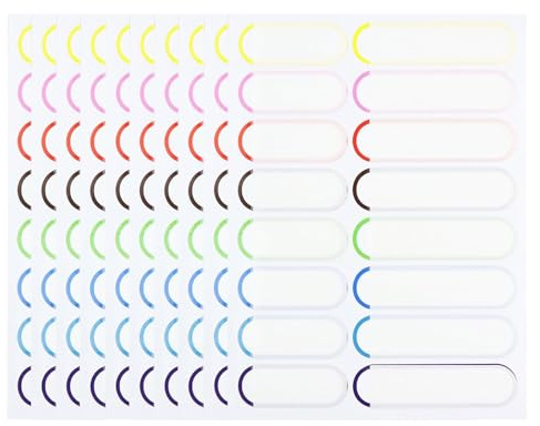 Weilin 160 Pcs Name Stickers for Kids, Waterproof Name Labels for Bottle Labels Lunch Box, Pencil Case, Water Bottles (10sheets)