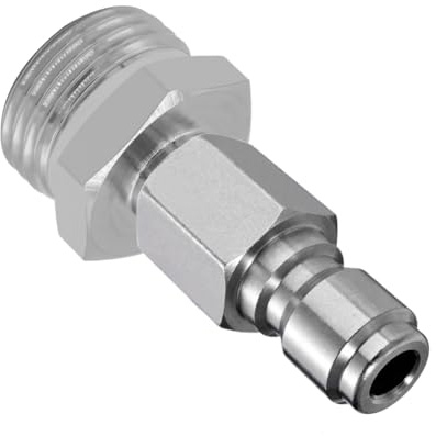 beduan 304SS 3/4 Garden Hose Male Threaded to 3/8 Pressure Washer Plug