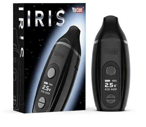 Yocan Iris Dab Pen Vaporizer 900mah Battery Variable Voltage 510 Thread Heat Pen(No Nicotine)