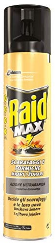 Raid Max Scarafaggi & Formiche 3 in 1 Insetticida Spray - 300 ml
