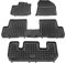 MDM Gummimatten für Dacia Lodgy 7 Sitze 07.2012-10.2022 Passform, Fussmatten mit hohem Rand 5 cm, cod. 3D 7201