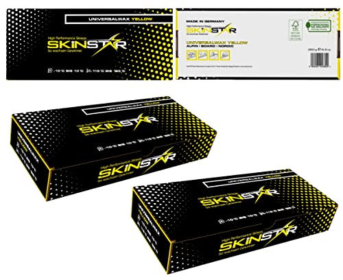 SkinStar Universal Wachs Yellow Edition Ski und Langlauf Wachs Ski Wax 500g