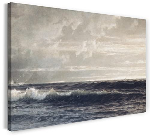 Printed Paintings Leinwand (100x70cm): William Trost Richards - In der Nähe von Land's End, Cornw