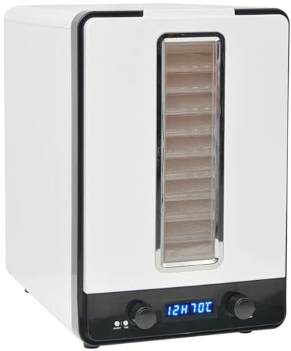 vidaXL Dörrgerät 10 Ablagen 550W Dörrapparat Dörrautomat Dörrer Obsttrockner