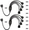 BoHong 2pcs 5 Polig LED Streifen Verteiler Kabel 1 zu 4 RGBW LED Stripe Verbinder 5 Pin LED Strip Splitter 1 to 4 Connector Stecker Eckverbinder RGBW 5050 LED Band Anschluss -30cm, Schwarz