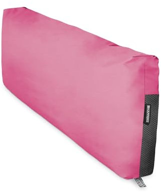 Happers Coussin Imperméable et Déhoussable pour Palette en Similicuir Rose 120x45x20