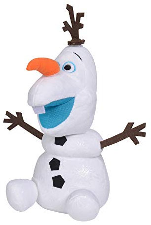 Simba 6315876938 - Disney Frozen II Olaf, Activity Plüsch, 30cm, wenn Man dem Schneemann die Nase, die Beine oder die Haare abnimmt, spricht er lustige Sätze