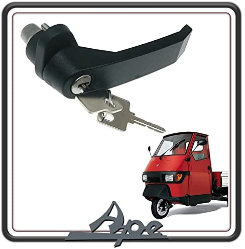 MANIGLIA SPORTELLO PORTELLO PORTELLONE COMPLETA DI CHIAVI PER PIAGGIO APE 50 - APE POKER ORIGINALE PIAGGIO