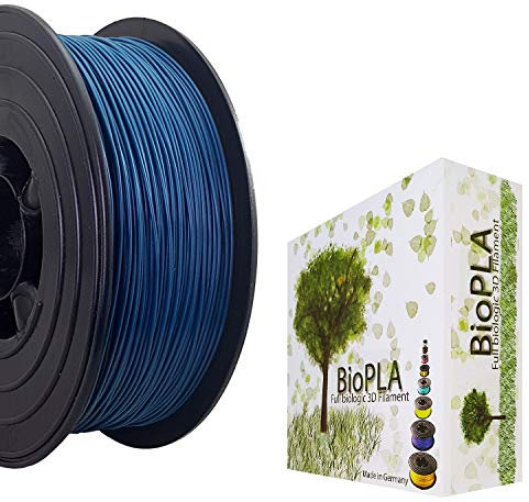 Bio PLA Filament 3D-Drucker PLA 1,75mm 1kg Spule Rolle (Blau)