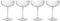 Luigi Bormioli Optica Cocktail Glasses 4 Set x 300ml Crystal Glasses, Dishwasher Safe