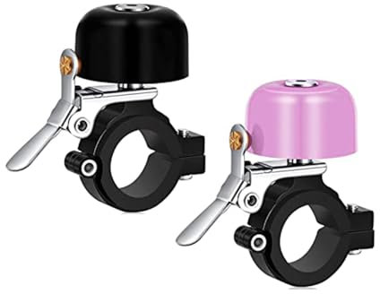 Greallthy Fahrradklingel Klassisch aus Messing - Laut Klingel Fahrrad für 22,2-31,8mm Lenker - Robuste und kleine Fahrradklingel- Fahrrad Klingel Retro Vintage Design