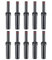 Suinga Pack 10 Aspersor de riego Hunter PGJ-04 1/2'' | Alcance 4,3-11,6 m | Angulo Ajustable | Aspersor turbina emergente para Jardin, Negro