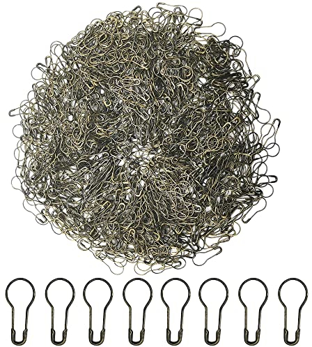 Ruidee 1000Stück Sicherheitsnadeln Metall Kürbis Förmige Sicherheitsnadeln Calabash Pin Kleidung Etiketten Perlennadeln (Bronze)