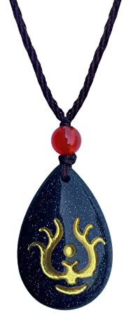 Kashasin Anime-Halskette Hayao Miyazaki Laputa Flying Stone Castle In The Sky Sheeta Anhänger Halskette für Mädchen Kostüm Schmuck Geschenk, Stein