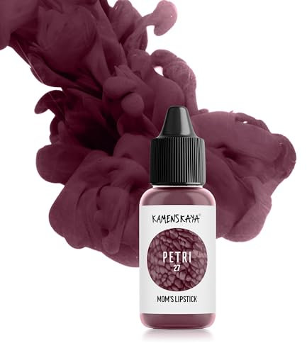 KAMENSKAYA Alcohol Ink für Epoxidharz Petri Art: Muttis Lippenstift Alkohol Ink für Harz, 15 ml