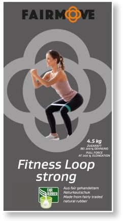 FAIR Move Widerstandsbänder Fitness-Loop Fitnessband Gymnastikband 100% Naturkautschuklatex Band für Muskelaufbau, Yoga, Crossfit, Gymnastik