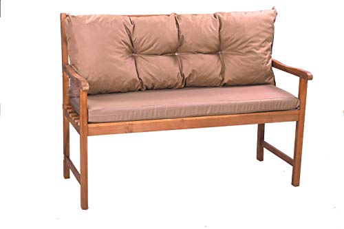 Bankauflage für Gartenbank- Polsterauflage für & Hollywoodschaukel-Gartenschaukel Kissen-hollywoodschaukel Kissen-bankkissen Outdoor (160 x 60 x 50 cm, Beige)
