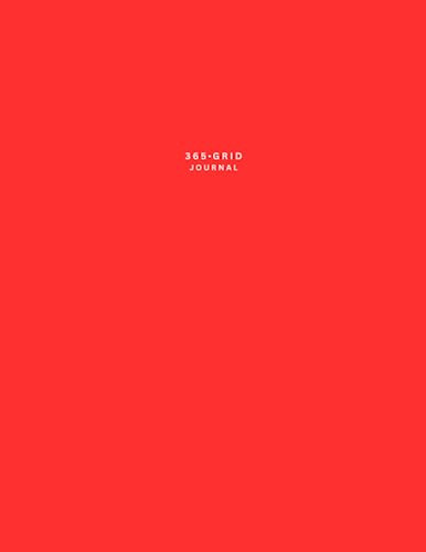 365 Dot Grid Journal: Minimalist Planner – 8.5 x 11 inches, 365 Dot Numbered Pages, Red Dotted Notebook/Journal