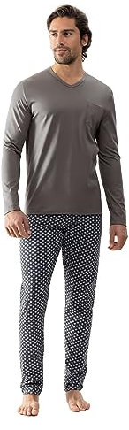 Mey Night Serie Fleur De Lis Herren Schlafanzüge lang Milestone XL(54)
