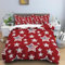 BJCJGGL Bettwäsche 135x200 Rote Sterne Bettwäsche-Set mit Reißverschluss Schließung und 2 Kopfkissenbezug 80x80 cm - Weicher Atmungsaktive Mikrofaser Bettbezug für Kinder Mädchen