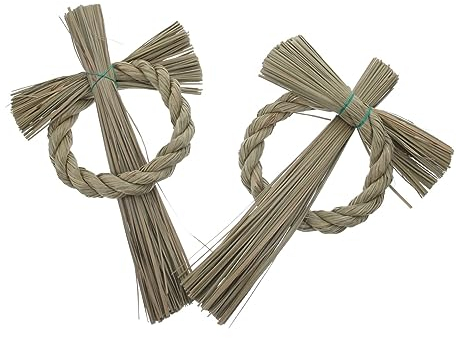 Yardenfun 2pièces Couronne pour Décoration Murale Accessoires De Fête Noël Matériau Naturel Et Pratique pour Style Élégant