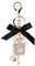 shilipuPerfume Bottle Rhinestone Keychain Bow-Knot Pearl Cute Handbag Key Chain Personalized Key ring for Women Girls Car Creative Purse Bag Handbag Wallet Charms Gifts
