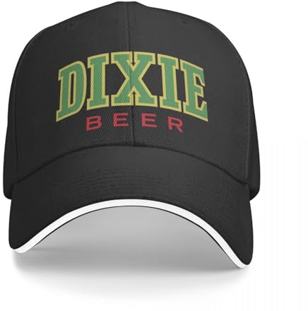 Baseballmütze Baseballkappe Dixie Beer Classic Logo Cooles T-Shirt für Bierliebhaber – Beste Dixie Beer Baseball Cap schwarz Golf Golf Damen Herren