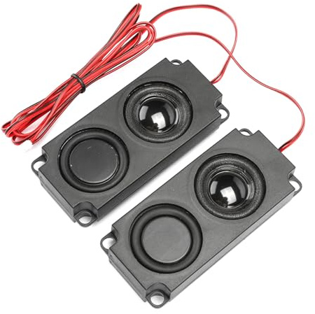 Mini Subwoofer, Mini Speaker Heavy Bass Cavity 40mm Magnetic Dual Speaker 8Ω 5W Portable for TV Monitor