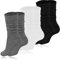 3 Paar Damen Slouch Socken, Strümpfe, Stulpensocken, Stiefelsocken, Kniestrümpfe, Lange Weiche Stricken Scrunch Socken, Einheitsgröße für Herbst und Winter Gestapelt