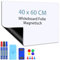 Whiteboard Magnetisch Folie, 40 x 60cm Magnetisch Selbstklebend, Weißwandtafel Folie, Whiteboard Sticker DIY, Wandfolie, Magnetfolie Weiß Abwischbare für Startseite Schule Büro