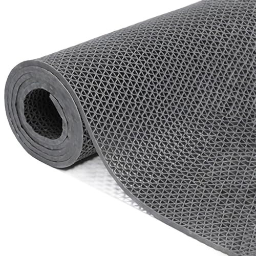 Alfombra En Rollo para Áreas Húmedas De Interior Y Exterior, Alfombrilla Antideslizante De Drenaje De PVC De 5 Mm De Espesor, Alfombrilla De Suelo Impermeable Comercial, para Baño, Piscina, Cocina