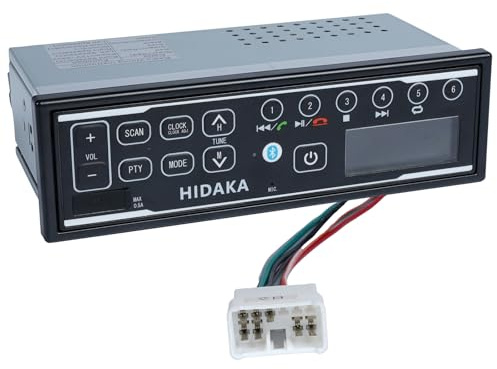 PumpShark HI-M505 Traktor-Radio,12V 24V DAB AM FM USB BT Autoradio MP3 Wiedergabe Radio Stereo Receiver inkl. Easy Connect Harness für Hitachi Bagger