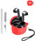 Custodia protettiva in silicone per cuffie Bluetooth JBL Tune Flex 2, resistente ed ecologica, con fori precisi e compatibilità di ricarica, colore: rosso