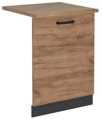 Vicco Tapa del lavavajillas R-Line, Roble Dorado, 60 cm, ET Roble