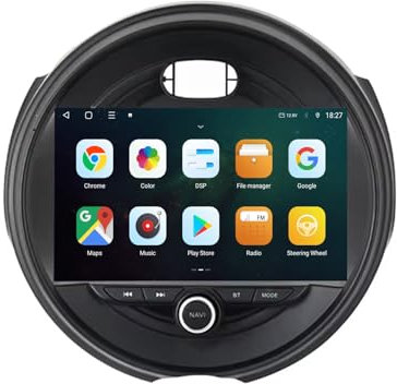 9 Inch Car Stereo for BMW MINI Cooper F54 F55 F56 F60 2015-2019 Android 13 Touchscreen Car Navigation with WIFI FM RDS 2 Din car Radio GPS SWC Rear View Camera BT USB Cooling fan(2+32G)