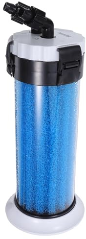 Gatuida Filtre Externe pour Aquarium avec Pompe à Oxygène Intégrée, Système de Filtration à Cartouche Silencieux, Compatible Grands Aquariums et Bassins Extérieurs pour Poissons et