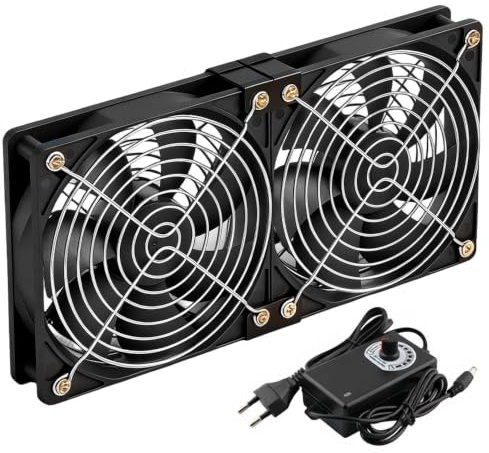 JYQOQH Ventilateur PC 120mm, Ventilateur 220V, Ventilateur 120mm, Ventilateurs PC, Double Roulement à Billes, AC 220V 2750 Tr/min, Ventilateurs de Boîtier pour PC, Laptop, Routeurs