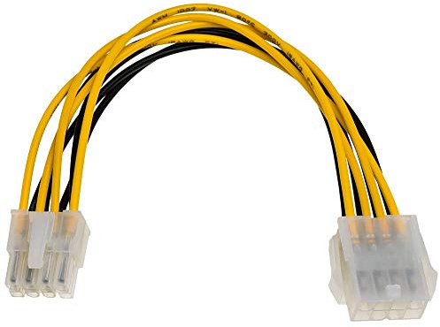 AKYGA AK ca Cable 8 Pin EPS 20 cm Yellow/Black