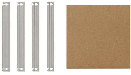 shelfplaza Home 60x60 cm Fachboden-Set in verzinkt für Home Schwerlastregale