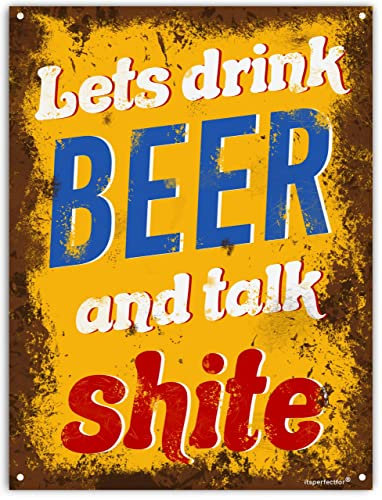 Rude Shed Sign Funny Home Bar Sign Garden Shed Garage Man Cave Sign Beer Gift. Size Large.