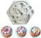 JAHEMU Fondant Form Silikon Schokoladenform Ostern Silikonform Seifenform 3D Kuchen Formen Tortendeko für Kuchen, Schokolade, Süßigkeiten Ice Jelly