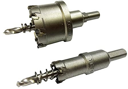 SDTOOLS 12-60mm High Grade TCT Hole Saw Hole Cutter Metal Stainless Steel Sheet (55mm)