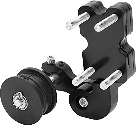 Ajustador de cadena de motocicleta Tensor de cadena Ajustador automático Ajustador de tensor de cadena modificado de aluminio rojo para ATV Off-Road Vehículo Dirt Bike (Rojo)(negro)