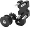 Ajustador de cadena de motocicleta Tensor de cadena Ajustador automático Ajustador de tensor de cadena modificado de aluminio rojo para ATV Off-Road Vehículo Dirt Bike (Rojo）(negro)
