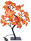ikasus 24 LEDs Ahornblatt Baum Licht,Weihnachtsbaum Zweig Licht,DIY Bonsai Baum Lampe,Herbst Dekoration Blätter Lichterketten,Schreibtisch Ahorn Baumlicht,Perfekt für Erntedankfest, Ostern,Weihnacht