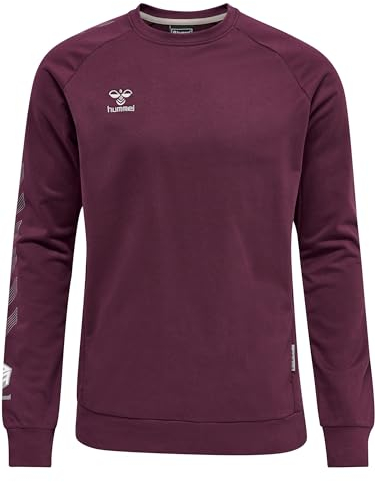 hummel Herren Hmlmove Grid Cotton Sweatshirt, Grape Wine, M EU