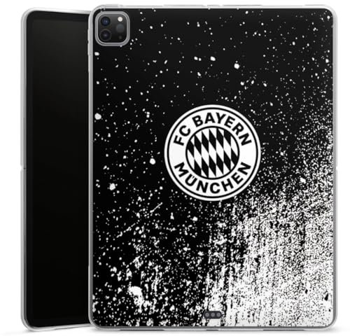 DeinDesign Silikon Hülle kompatibel mit Apple iPad Pro 12.9 (2020) Case Tablet Hülle FC Bayern München Offizielles Lizenzprodukt FCB