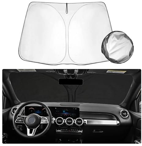 SHAOHAO Compatible con Mercedes GLB X247 2020-2023 Parasol Plegable Protección UV y Calor Parasol Parabrisas Mercedes GLB X247 Accesorios